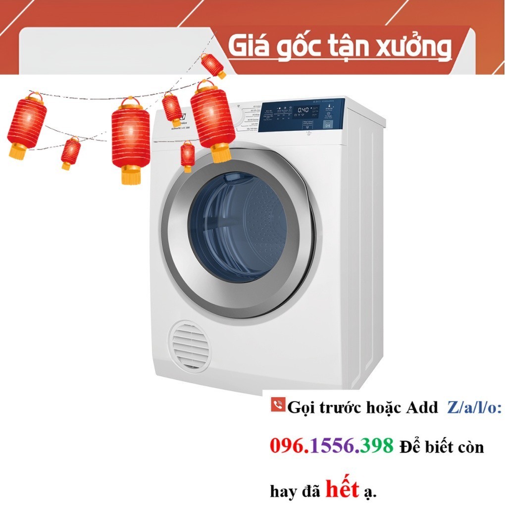 >> CH [EDS854J3WB]  Máy sấy thông hơi Electrolux 8.5 kg EDS854J3WB