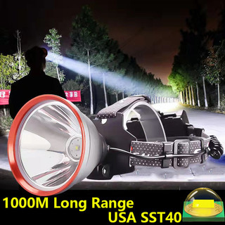 500000lm 100w mạnh mẽ xhp90 đèn pha led công suất cao đầu đèn pin câu cá usb 18650 sạc đầu đèn pin cho trại ngoài trời
