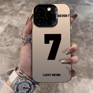 ốp iphone 11/12/13/14/15 Pro Max chống sốc số bảy may mắn matte Case For ốp lưng iphone 11,12,13,14,15,11PM,12PM,13PM,14PM,15PM