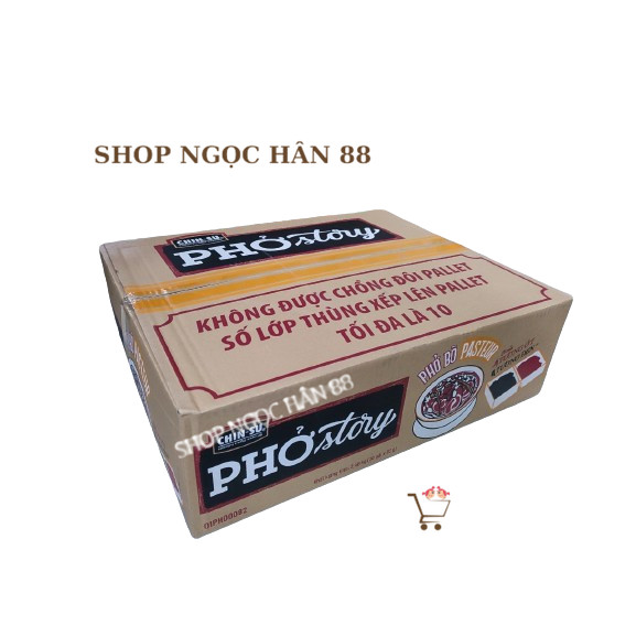 Thùng phở Thìn Bờ Hồ Story Hãng ChinSu vị Bò Pasteur 30 gói x 82g