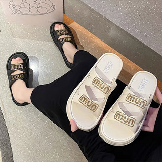 Dép bánh mì 2 quai mun mun đế êm