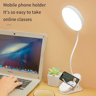 Đèn bàn linh hoạt có kẹp Đèn bàn Led làm mờ vô cấp Đèn ngủ đầu giường có thể sạc lại để học đọc văn phòng làm việc