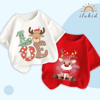 Áo thun cho bé Merry Christmas 2023 áo noel giáng sinh in hình độc đáo cho bé trai bé gái