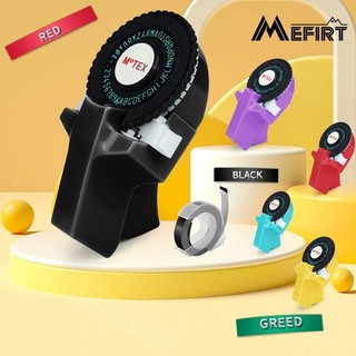 Máy đánh chữ dập nổi 3D Máy dán nhãn thủ công cho Motex E101 Nhãn máy in Dymo tương thích Dymo 12965 Máy tạo nhãn