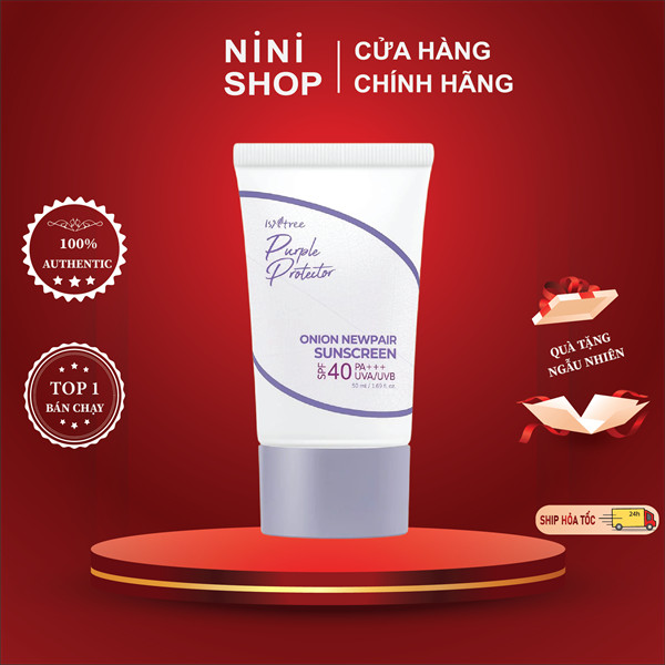 Kem chống nắng Isntree Purple Protector Onion Sunscreen SPF40 PA+++ - ninishop
