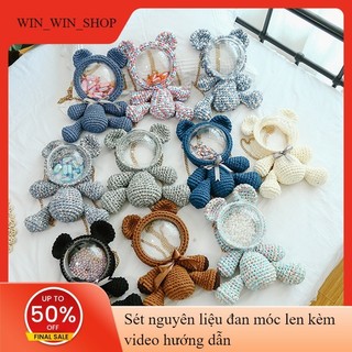 [SẴN HÀNG] Balo gấu DIY đáng yêu - Hàng đan sẵn