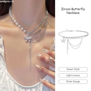 ✨✨dây chuyền ngọc trai mặt hình bướm 2024