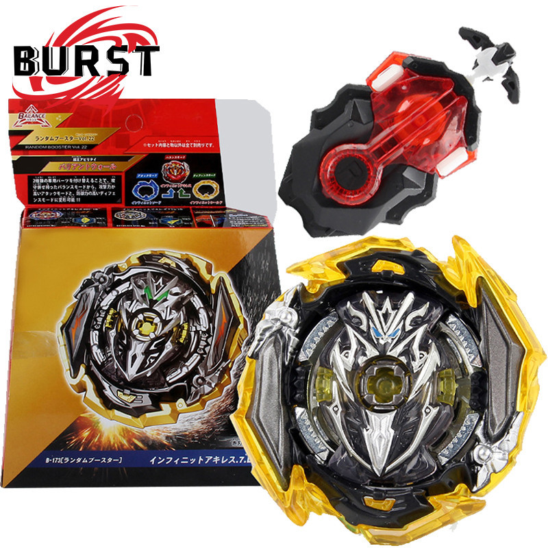 Beyblade Launcher Box Set Superking B-173 02 Infinite Achilles Beyblade Burst với bệ phóng Đồ chơi t