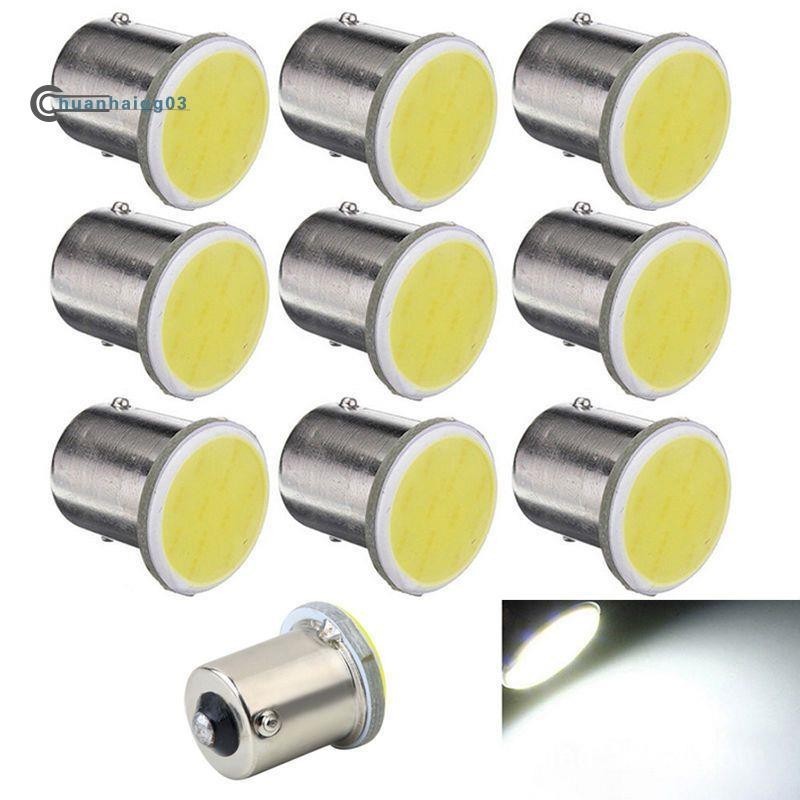 10 Chiếc Trắng 1156 BA15S P21W LED Ô Tô LED 1156 Đèn COB 12 SMD 12V Điện Áp