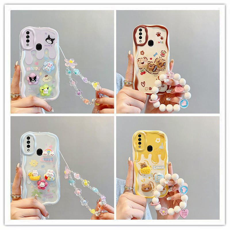 ốp lưng oppo a31 2020 Ốp điện thoại hình búp bê kem 3D cho ốp lưng oppo a31 2020