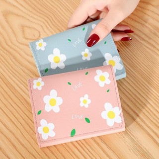 (bán buôn-chuyên sỉ) Ví Nữ Gấp Gọn Đính Hoa