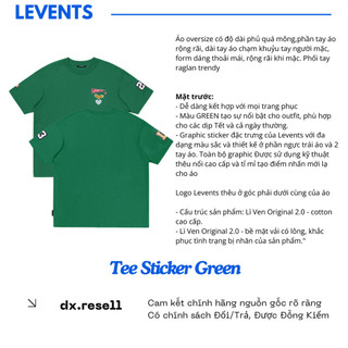 [Dọn Kho Giá Gốc 390] Áo Thun Levents Sticker Oversize Tee