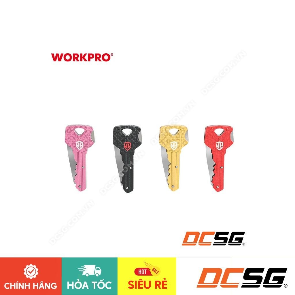 Dao cắt gấp gọn an toàn hình chìa khóa 2.5" Workpro | DCSG