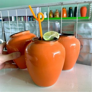 Lu bia/Vại bia/ Ly bia/ Cốc uống nước, uống bia/ uống nước/uống trà sữa..màu cam