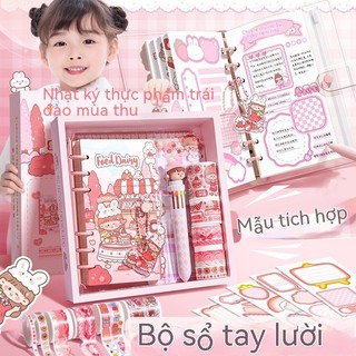Hộp quà tặng sổ tay gấu Kaba, giấy dán sổ tay cô gái dễ thương