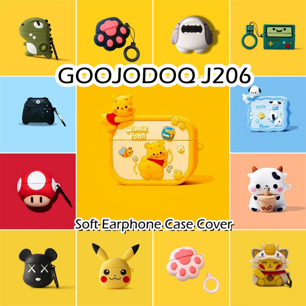 GOOJODOQ [Còn hàng] Dành cho Ốp lưng GOOOJDOQ J206 Hình dạng dễ thương Vỏ tai nghe silicon mềm hoạt 