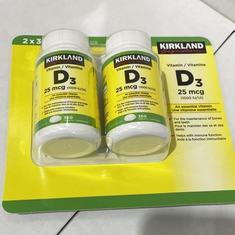 Canada Kirkland Kirkland Vitamin D3 Vitamin D3 Nồng Độ Cao 1.000UI 360 Viên 3-22-4