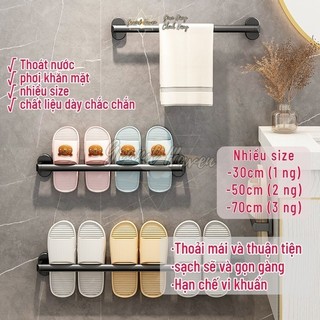 Giá Dép Thanh Treo Khăn Trong Nhà Tắm Thiết kế thông minh  Không Cần Khoan Tường decor tiện dụng Grand Haven