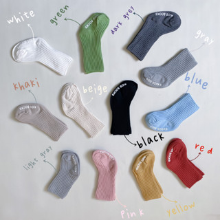  Mùa Xuân Thu Trong Nhà Bé Trai Bé Gái Cotton Nguyên Chất Bé Tập Đi Giày Giáo Dục Sớm Tất Chống Trơn Trượt Đế Mềm Màu Trơn Ngắn Tất 