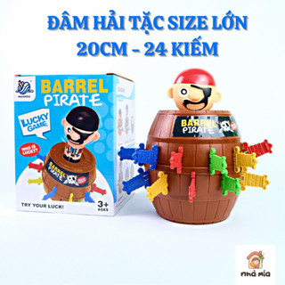 Đồ chơi đâm hải tặc size lớn 24 kiếm, Trò Chơi Team Đâm Thùng Phi hải tặc vui nhộn cho cả gia đình
