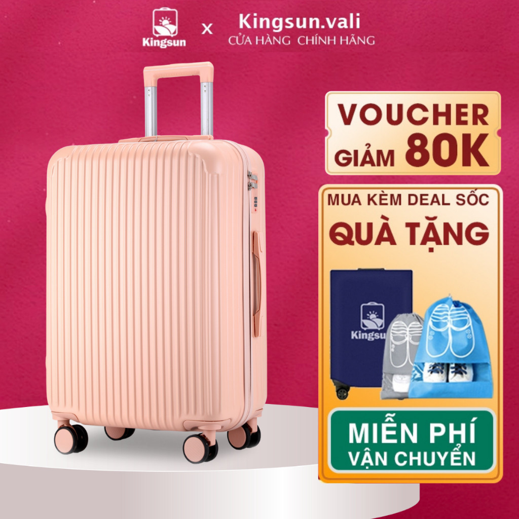 Vali kéo du lịch Kingsun Vali Nhựa Size 24inch KS-T01/KS033 Bảo hành 5 năm