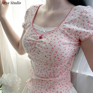 Miya Studio áo baby tee áo thun nữ croptop phổ biến Popular Xu hướng hàn quốc WCS2440ESG 15Z240410
