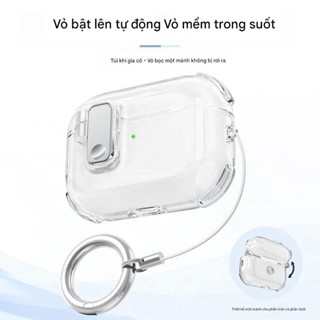 Vỏ tai nghe tự động bật lên, vỏ chống rơi tai nghe, phù hợp với vỏ bảo vệ AirPods 1 2 3 4 Pro Pro 2 3 4