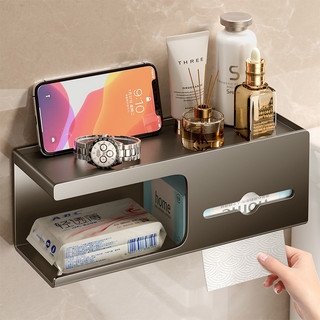  Hộp đựng khăn giấy treo tường Hộp đựng khăn giấy bằng thép Carbon Giá đựng khăn vệ sinh không khoan 
