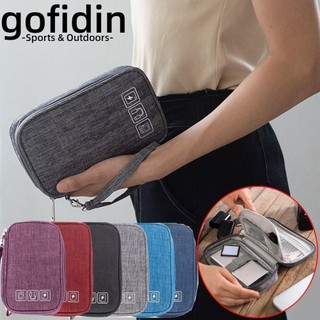 gofidin đựng dây cáp sạc USB/ tai nghe bỏ túi chống thấm nước tùy chọn màu sắc