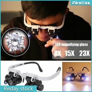 Kính lúp đeo đầu có đèn led đa năng tiện dụng