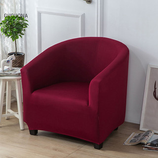 Vỏ bọc ghế sofa đơn màu trơn co giãn trang trí nhà cửa / khách sạn