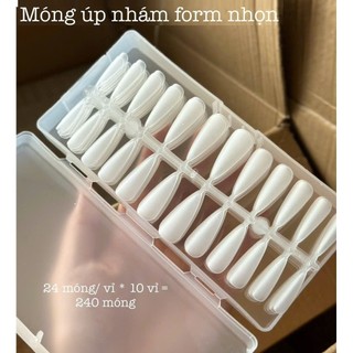 Móng úp nhám thang 240 móng dạng vỉ - nailmishops