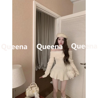 Queena chic váy nữ đầm body cho thời váy cute korean hàn quốc thời trang wmy241063z 4z240127
