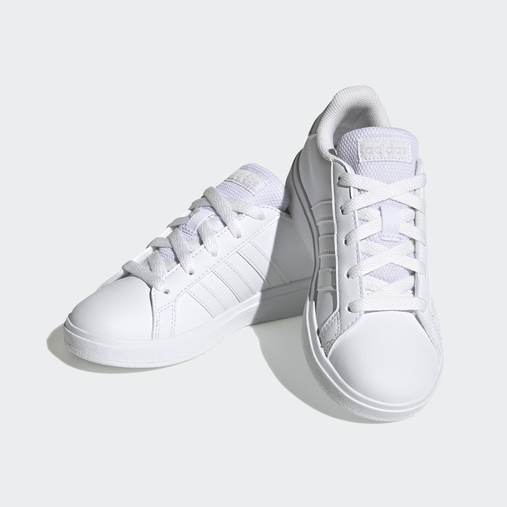 Adidas Quần vợt Giày Tennis Lace-Up Grand Court Lifestyle Trẻ em trắng FZ6158