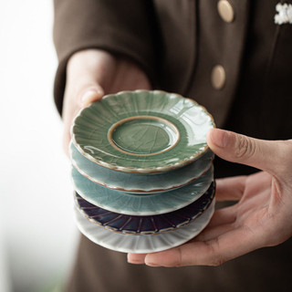  Nổi Tiếng Lò Trà Coaster Gốm Cốc Giữ Trung Quốc Kung Fu Bộ Trà Lễ Trà Phụ Kiện Chống bỏng Nhiệt Trong 