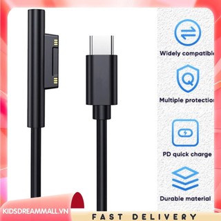 [Kidsdreammall.vn] Cáp sạc nhanh USB C PD cho Microsoft Surface Pro 7 6 5 4