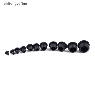 Chitengyefine 10 Chiếc Cao Su Silicon Snap-on Lỗ Cắm 2.5-14 Mm Trống Đầu Nắp Niêm Phong Chặn vn