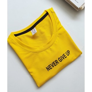 ÁO CROPTOP NEVER GIVE UP NỮ THỂ THAO