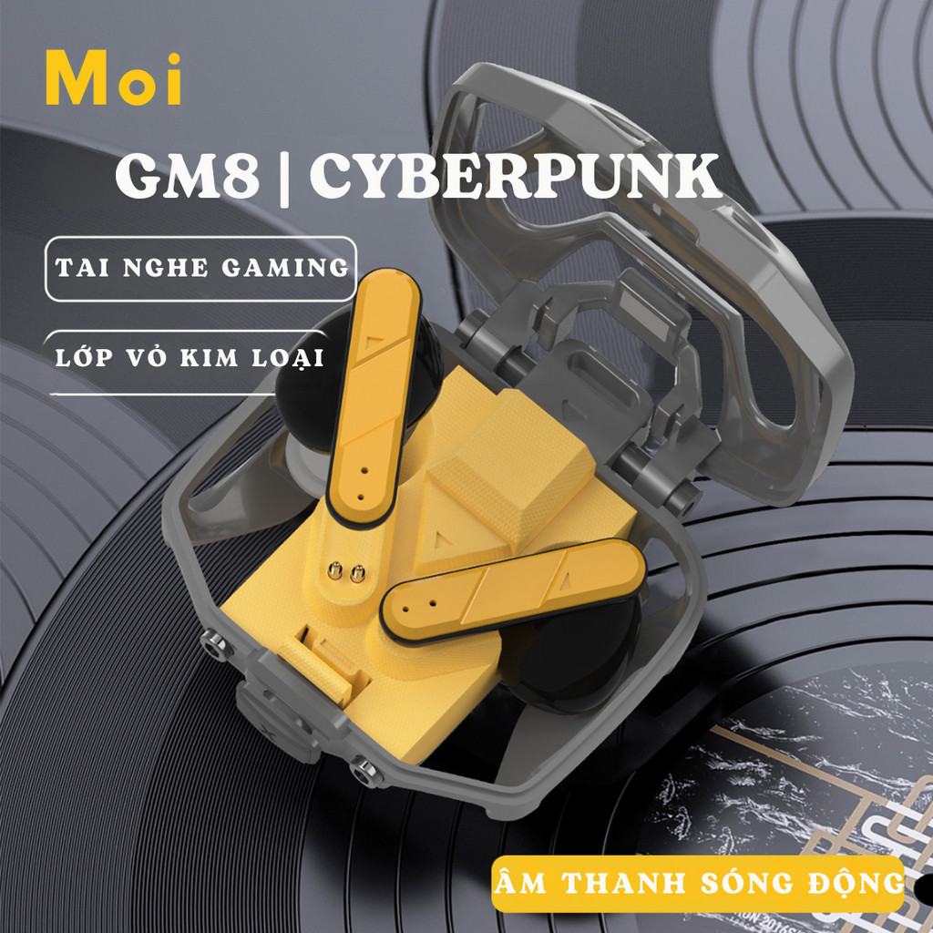 Tai Nghe Nhét Trong Bluetooth Không Dây Moi GM8 Hình Quái Vật Lớn Cho Game Thủ / Âm Nhạc