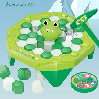 Twinkle Ice Breaking Game Toy, Penguin Plastic, Funny Green / Blue / Yellow Duck Block Board Game Kids