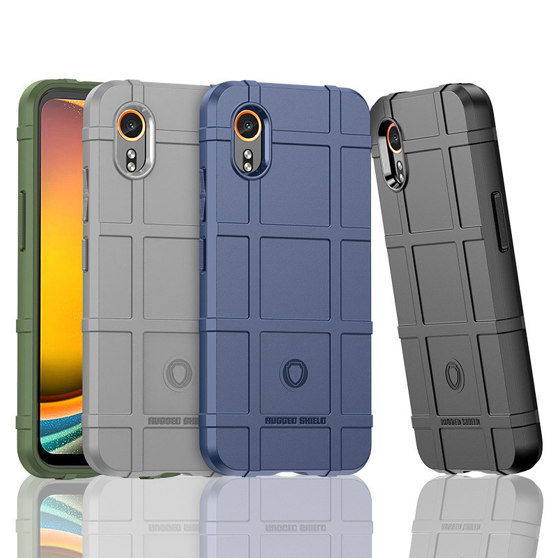 Dành Cho Samsung Galaxy Xcover 7 6 Pro Hybrid Chống Sốc Lá Chắn Mềm Giáp Bảo Vệ Vỏ Điện Thoại