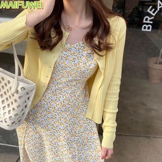 MAIFUWEI Áo Len áo khoác cardigan Trendy Phong cách xu hướng hàn quốc WMY2410JXK 9Z240301