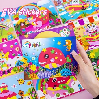 Sáng tạo eva ba chiều dán tranh trẻ em diy giáo dục handmade sticker sg046