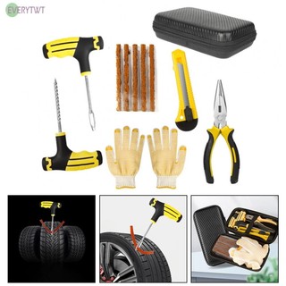 NEW>>Efficient Puncture Repair 7PCS Car For Tire Repair Kit for Smooth and Safe Rides
