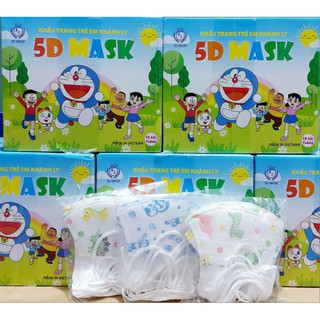 1 SỈ NGUYÊN THÙNG 100 CHIẾC Khẩu trang 5D KHÁNH LY PRO MAS CHO BÉ tiêu chuẩn Hàn Quốc với 5 lớp kháng khuẩn HH