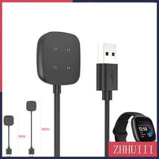 Jt đồng hồ thông minh dock sạc adapter cáp sạc usb từ tính dây nguồn tương thích cho fitbit versa 4 / 3 sense 2 / 1