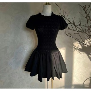 Váy Tay Dúm Phồng Len Chân Váy TKCC BAGEO