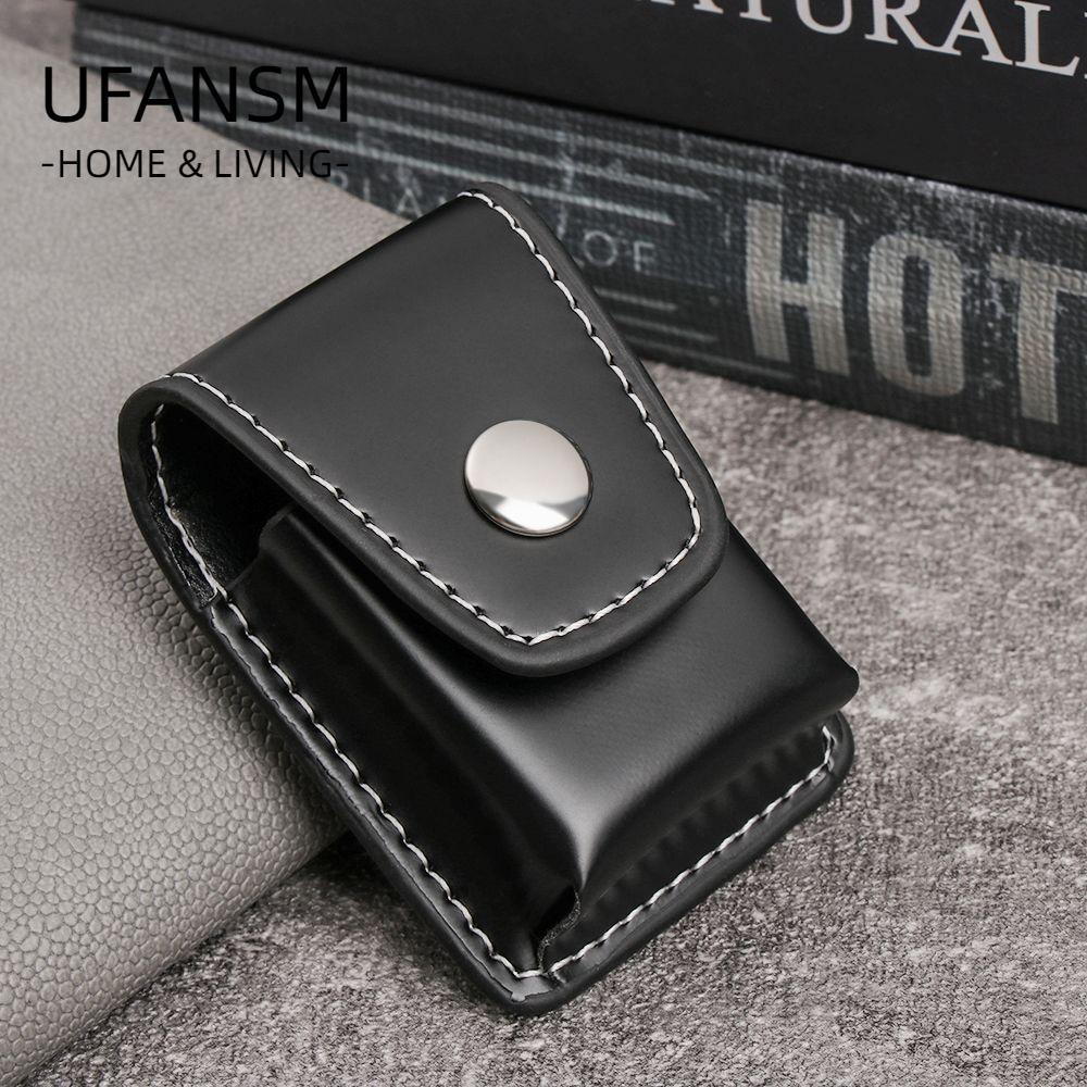 UFANSM Đựng Bật Lửa Bằng Da Thủ Công Siêu Dễ Phối Đồ Đa Năng