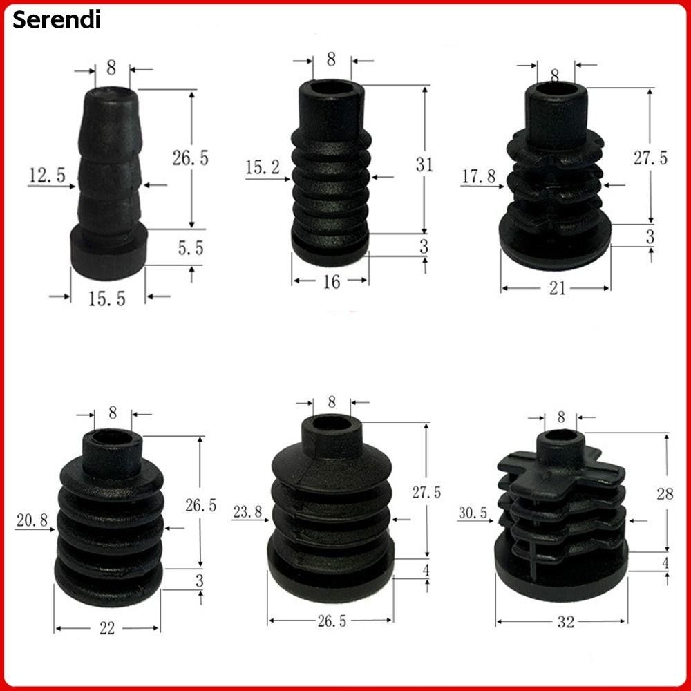 Nắp cao su SERENDI Caster, Bánh xe đẩy thay thế tắt tiếng, Phụ tùng bánh xe Vali cao su ABS Phụ tùng bánh xe tráng