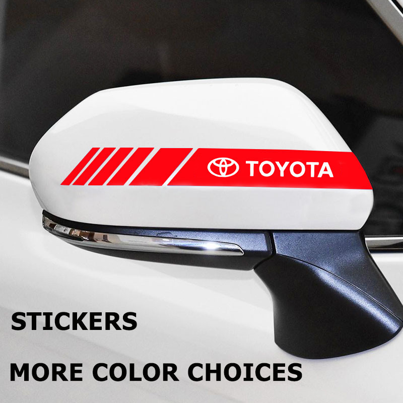 [Gói Một Cặp] Đề Can Trang Trí Gương Chiếu Hậu Ô Tô Thích Hợp Cho Xe Toyota Fortuner vios Camry Avalon Innova Corolla Auris Hilux Prius Dán Đề Can